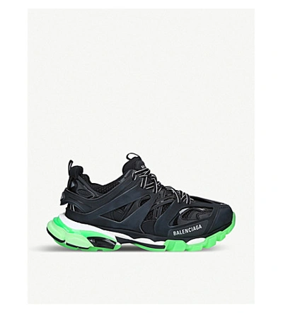 Shop Balenciaga Track Nylon And Mesh Trainers In Blk/other