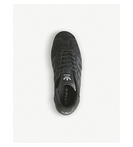 adidas gazelle trainers night grey carbon silver exclusive