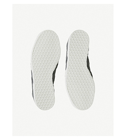 Gazelle Suede Trainers In Night Grey Carbon Gazelle Suede Trainers In Night Grey Carbon