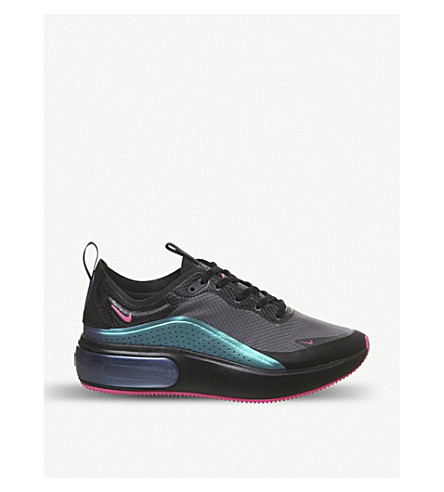 nike air max dia trainers black laser fuchsia