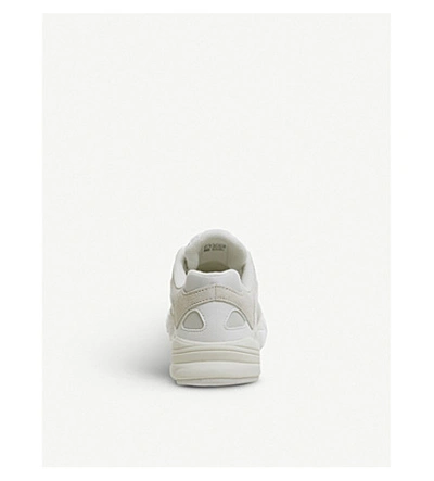 Shop Adidas Originals Yung 1 Nubuck-leather Trainers In Cloud White White