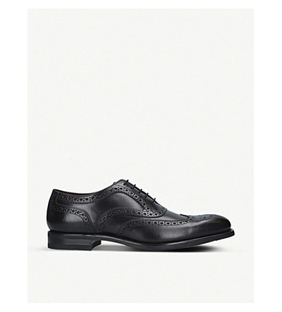 Loake Kerridge Leather Oxford Shoes In Black | ModeSens