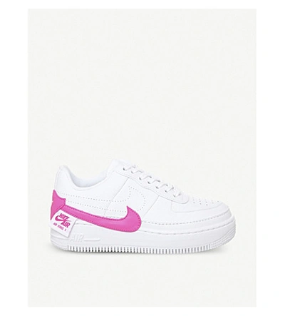 Nike Air Force 1 Jester Xx Trainers In White Laser Fuchsia | ModeSens