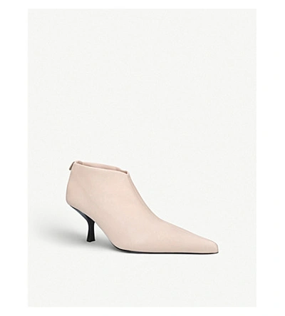 Shop The Row Bourgeois Leather Ankle Boots In Taupe