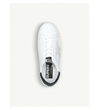Shop Golden Goose Superstar E73 Leather Trainers In White