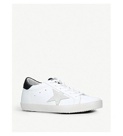 Shop Golden Goose Superstar E73 Leather Trainers In White