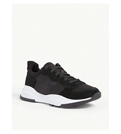 Shop Ted Baker Layered Sole Trainers In Black