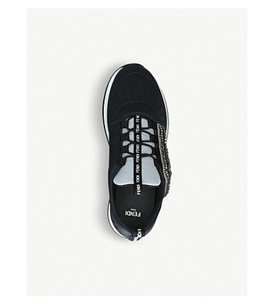 Shop Fendi Ffreedom Mesh Trainers In Black