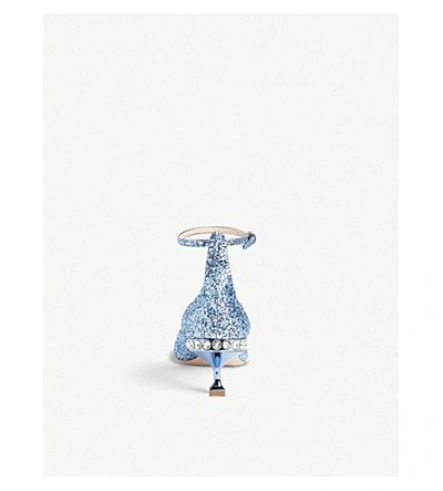 Shop Miu Miu Crystal-embellished Sequin Pumps In Astro