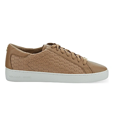 Shop Michael Michael Kors Colby Monogramme Trainers In Khaki