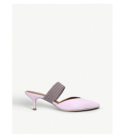 Shop Malone Souliers Maisie Leather Mules In Pink