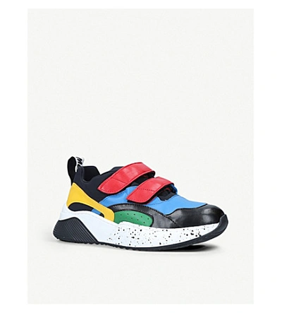 Shop Stella Mccartney Eclypse Panelled Faux-leather Trainers In Mult/other