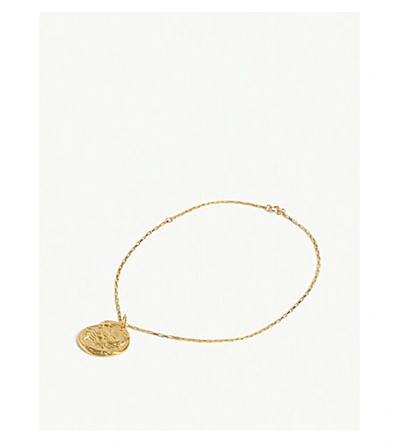 Shop Alighieri The Scattered Decade 24ct Gold-plated Bronze Anklet