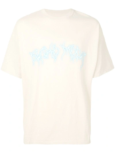Shop Travis Scott Astroworld 'wish You Were Here' T-shirt In Neutrals