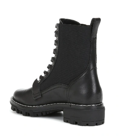 Shop Rag & Bone Lace-up Leather Ankle Boots In Black