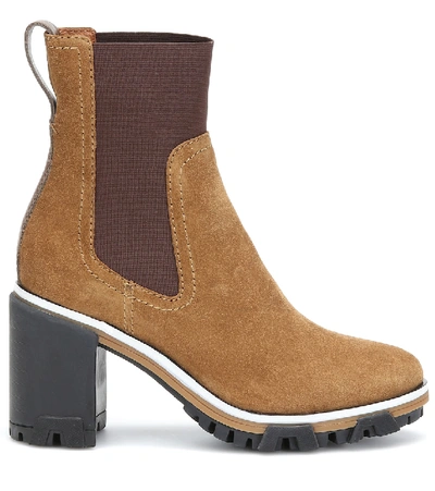 Shop Rag & Bone Shiloh Suede Ankle Boots In Brown