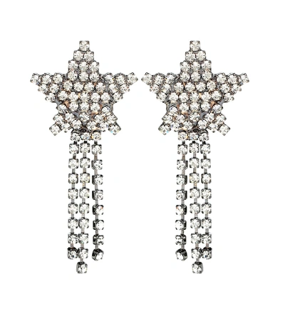 Shop Jennifer Behr Shooting Star Crystal Earrings In Silver