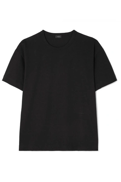 Shop Joseph Perfect Cotton-jersey T-shirt In Black
