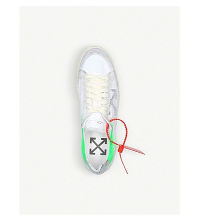 Shop Off-white 1.0 Low-top Leather Trainers In White/comb