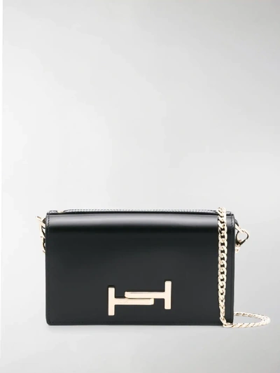 Shop Tod's Double T Mini Bag In Black