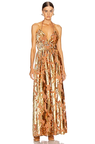 Shop Ulla Johnson Gia Dress In Rose Gold