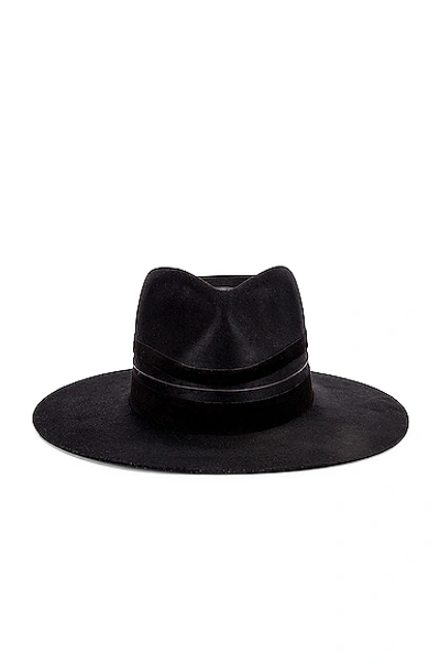 Shop Janessa Leone Austin Hat In Black
