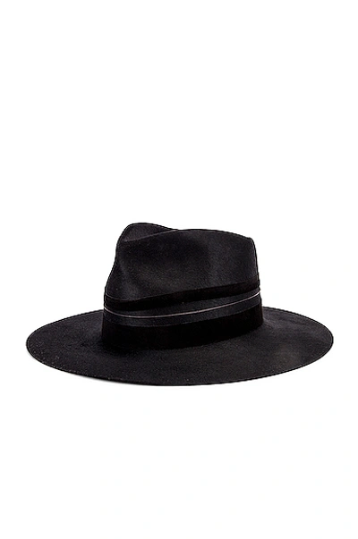 Shop Janessa Leone Austin Hat In Black