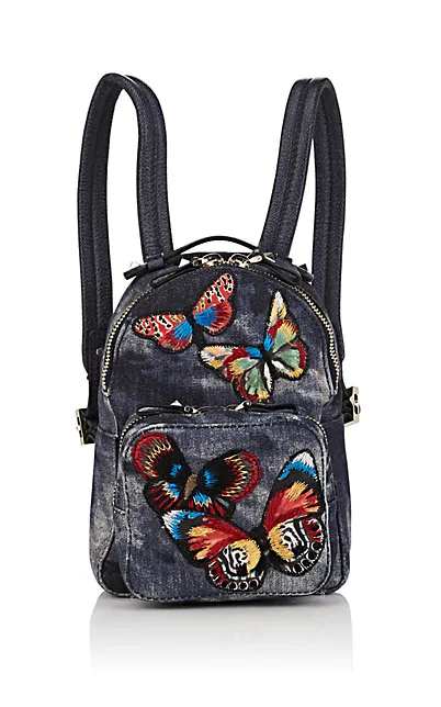 valentino denim backpack