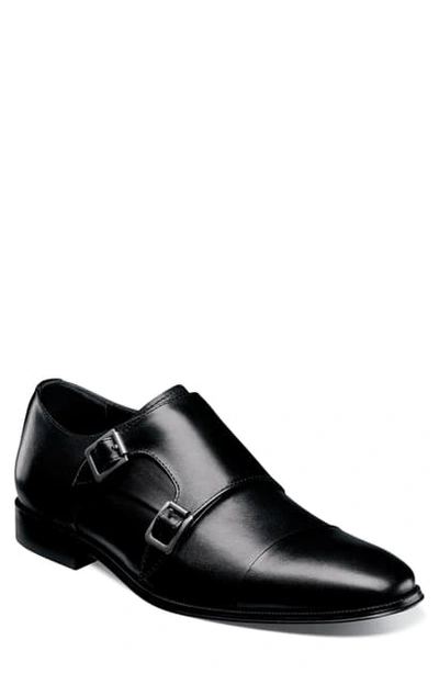 Florsheim Jetson Cap Toe Monk Shoe In Black