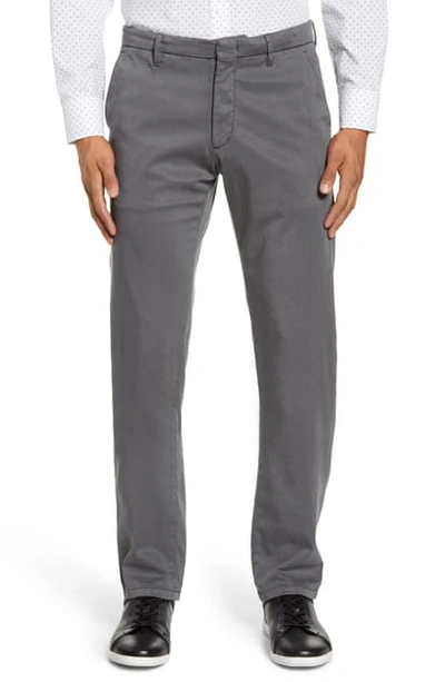 Shop Zachary Prell Aster Straight Leg Pants In Dk Grey