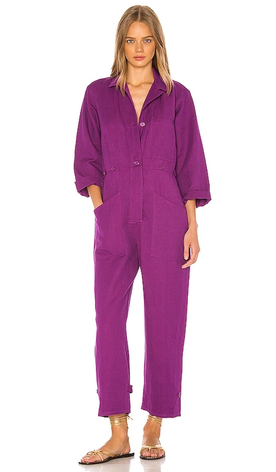 Shop Apiece Apart Ares Jumpsuit In Plum