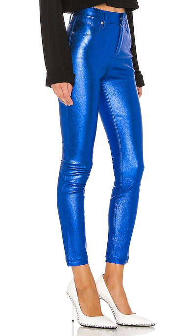 Shop Rta Madrid Leather Pant In Electric Blue