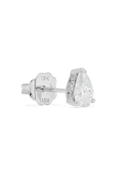 Shop Maria Tash 18-karat Gold Diamond Earring In White Gold
