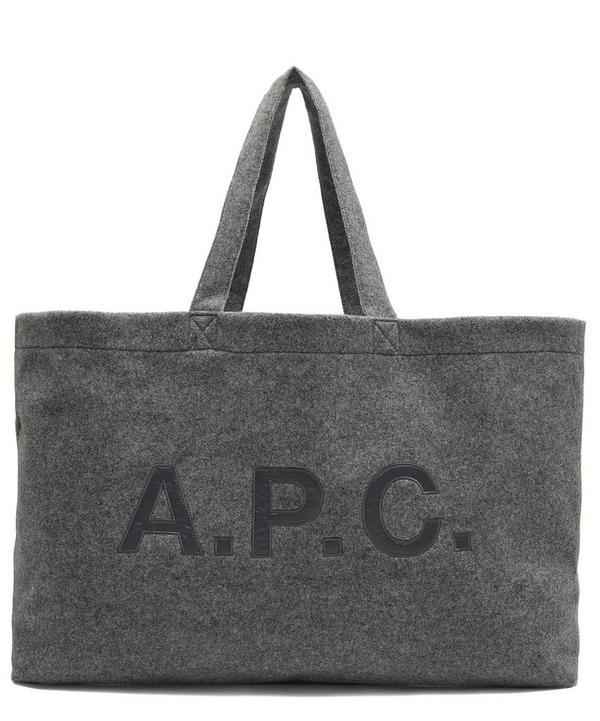 boiled wool tote bag