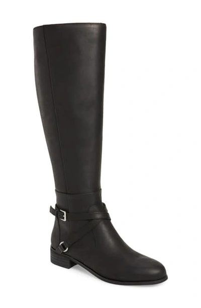 Shop Charles David Solo Knee High Boot In Black Leather