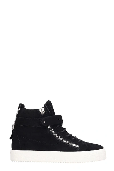 Shop Giuseppe Zanotti Denny Sneakers In Black Suede
