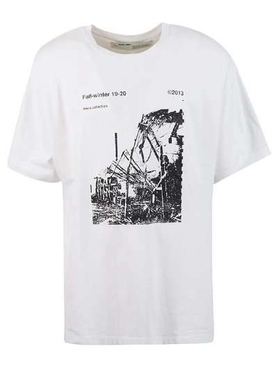 Shop Off-white Back And Front Print T-shirt In White Black