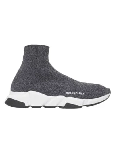 Shop Balenciaga Speed Sneakers In Black White