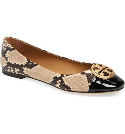 Tory burch chelsea cap toe ballet flat sale