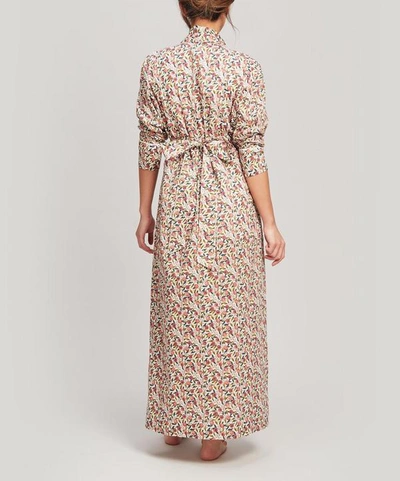 Shop Liberty London Valencia Tana Lawn Cotton Robe In Cream