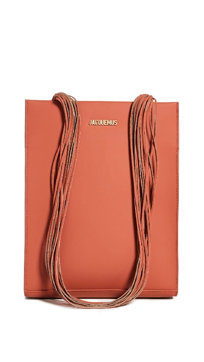 Shop Jacquemus Le A4 Bag In Orange