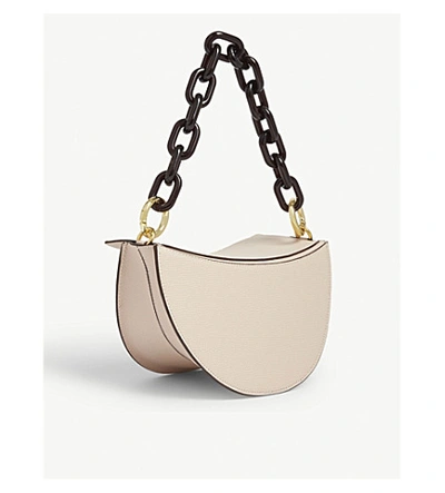 Shop Yuzefi Doris Leather Shoulder Bag In Blush