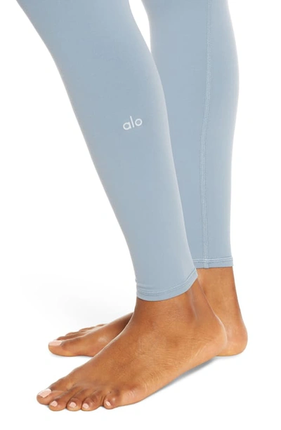 Shop Alo Yoga Airbrush 7/8 High Waist Leggings In Blue Haze