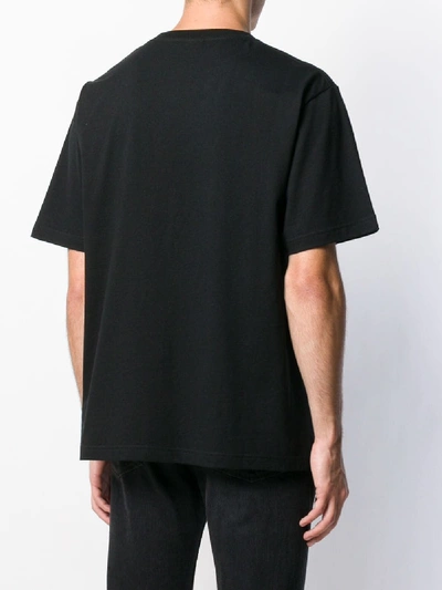 Shop Balenciaga Print Cotton T-shirt In Black