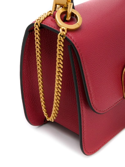 Shop Valentino Vsling Small Leather Shoulder Bag In Violet