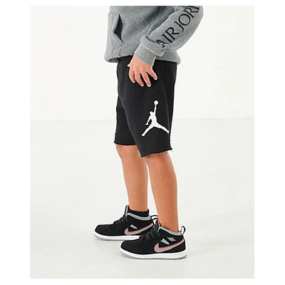 Shop Nike Jordan Boys' Toddler Jumpman Air Fleece Shorts In Black