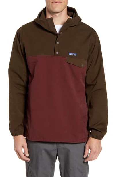 Shop Patagonia Maple Grove Snap-t Pullover In Logwood Brown