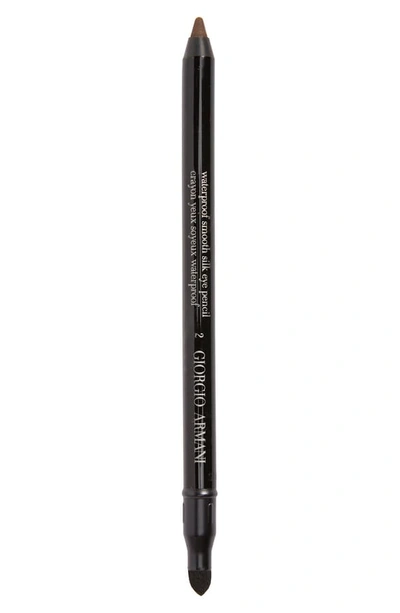 Shop Giorgio Armani Eyes To Kill Waterproof Eye Pencil In #2 Brown