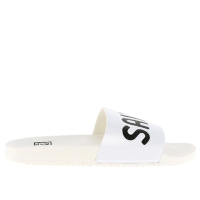Shop Mc2 Saint Barth White Pvc Sandals