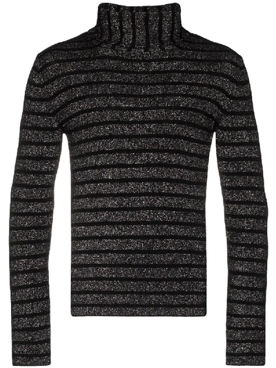 Shop Saint Laurent Silver Sweater